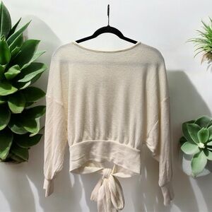 Express NWT Waffle Knit Top XS